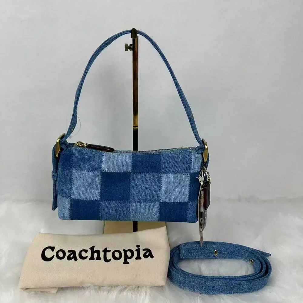 Coach Coachtopia Alter/Ego Small Slouchy Shoulder Bag In Upcrafted Cotton CDT10